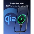 thumbnail image 6 of AUKEY LC-MC10 15W Magnetic Wireless Charger, QI2, (Include 1M C-C Cable), 6 of 9