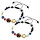 thumbnail image 1 of 2 piezas de pulsera del sistema solar niños lindos pulsera planeta cuentas de piedra natural joyas de galaxias para fiestas diarias de uso diario, 1 of 6