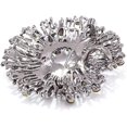 thumbnail image 3 of Broche de acero con motivos florales, múltiples strass, multicolor, metal, 5cm, 3 of 5
