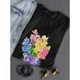 thumbnail image 3 of Wildflowers Ikebana T-Shirt Women -Image by Shutterstock, Female Medium, 3 of 4