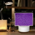 thumbnail image 6 of Cauagu Glitter Purple for Rectangle Acrylic Night Light - Acrylic Modern Bedside Light with LED Light Lamp Base - Decorative Night Lamp for Restaurant Bar Cafe Shop, 6 of 9