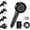 Black, variant on Filtered Shower with Handheld, High 3 Showerhead with Filters & Upgraded Anti-clog Nozzles for Hard Water -Remove Chlorine, Dry Itchy -/OFF for Bath
