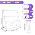 thumbnail image 6 of 3 Tiers Flower Bar Stand, Plastic Buckets, Iron Frame, 12 Pots, Metal Plant Stand, Cafe, Florist, Outdoor, 6 of 10