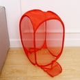 thumbnail image 1 of MERRYHAPY 1Ud Canasta Plegable De Malla Roja Para Organizar Ropa Sucia Y Artículos Varios En Casa, 1 of 4