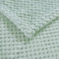 thumbnail image 4 of Flannel Throw Blanket, 167x228 CM Soft Sofa Throws, Waffle Fleece Throws for Sofa, Mint Green Blanket, 4 of 5