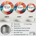 thumbnail image 4 of Designart "Chromatic Elixir Opt Art wall decor VIII" Abstract Spirals Rund Mirror For Wall Decor - Large Multi-Color Round Printed Mirror - Mid-Century Round Mirror 36" x 36" Inch, 4 of 5
