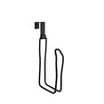 thumbnail image 3 of SunnyPoint Over The Tank Toilet Tissue Paper Roll Holder Dispenser and Reserve for Bathroom Storage and Organization - Metal, Hanging, Holds 1 Roll (Black), 3 of 5