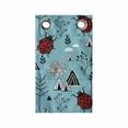 thumbnail image 1 of Ladybug Hanging Pocket Organizer, Insects Along Geometric Triangles in Scandinavian Style Tree Branches, Printed Polyester Storage Bag with Pockets, 9" x 16", Sky Blue Charcoal Grey, 1 of 2