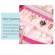 thumbnail image 1 of Caja de Almacenamiento de Joyas Pendientes de Anillo de PU de 3 Caja de Almacenamiento de Joyas Caja de Joyería de Exhibición Caja de Regalo de Embalaje Rosa Roja, 1 of 8