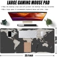 thumbnail image 2 of Desk Mat, Vintage World Map Extended Large Gaming Mouse Pad for Desk XXL, Non-Slip Rubber Base Stitched Edges Long Computer Keyboard Desk Pad Mouse Mat for Home Office Gaming 35.4"X15.7", 2 of 6