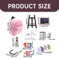 thumbnail image 3 of Desktop ornament,Mini Doll School Miniature Doll Stuff Accessories For 11.5 Inch Doll DIY Toy Set Include Miniature Book Tiny Backpack Glasses Blackboard Clipboard Pencil Ruler, 3 of 9