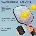 thumbnail image 2 of Pickleball Paddles Set Of 2, Fiberglass Surface, Spring Flowers Floral Print, 4 Balls & Bag, 2 of 5