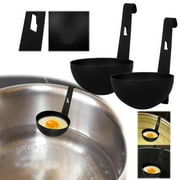 2Pcs Egg Boiler Egg Steamer with Hanging Hook for Easy and Cooking Kitchen Essential for