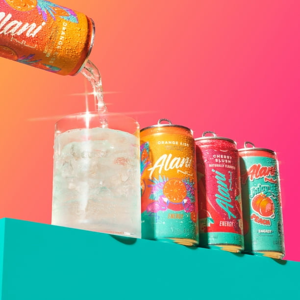 Alani Nu, Mini Variety Pack 12pk Cherry Slush Juicy Peach Orange