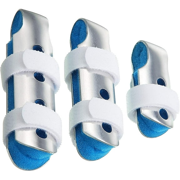 3 Pieces Finger Splint Metal Finger Support Finger Immobilizer for Adults Children Finger