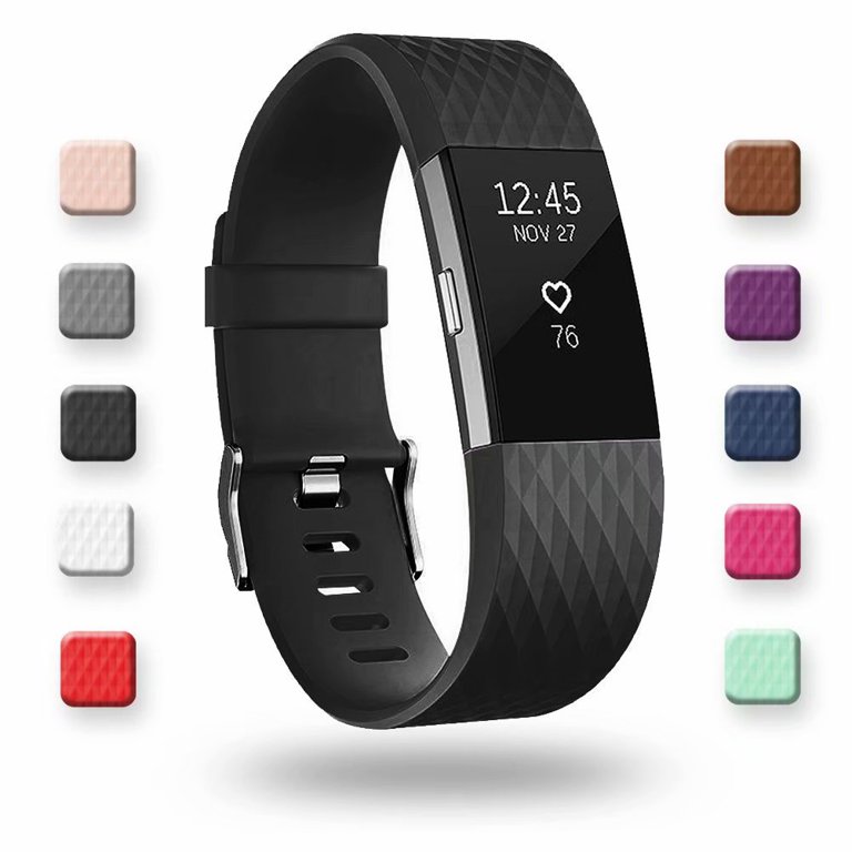For Fitbit Charge 2 Bands, Adjustable Replacement Sport Strap for Fitbit Charge 2 Smartwatch Fitness Wristband Large Small Walmart.com