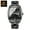 Black steel - black face - white nails, variant on Men's Dual Date Trendy Casual Luminous Quartz Watch