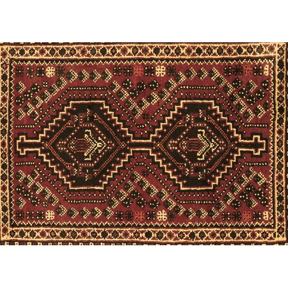 Ahgly Company Indoor Rectangle Persian Brown Traditional Area Rugs, 3' x 5'