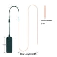 thumbnail image 4 of Tira de luces de neón MaxLax EL Wire blanca de 10 m con paquete de baterías, 4 of 7