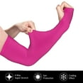 thumbnail image 3 of Goofa Darkmagenta Pattern UV Sun Protection Arm Sleeves, UPF 50 Sports Cooling Arm Compression Sleeves for Men Women Teenager, 3 of 8