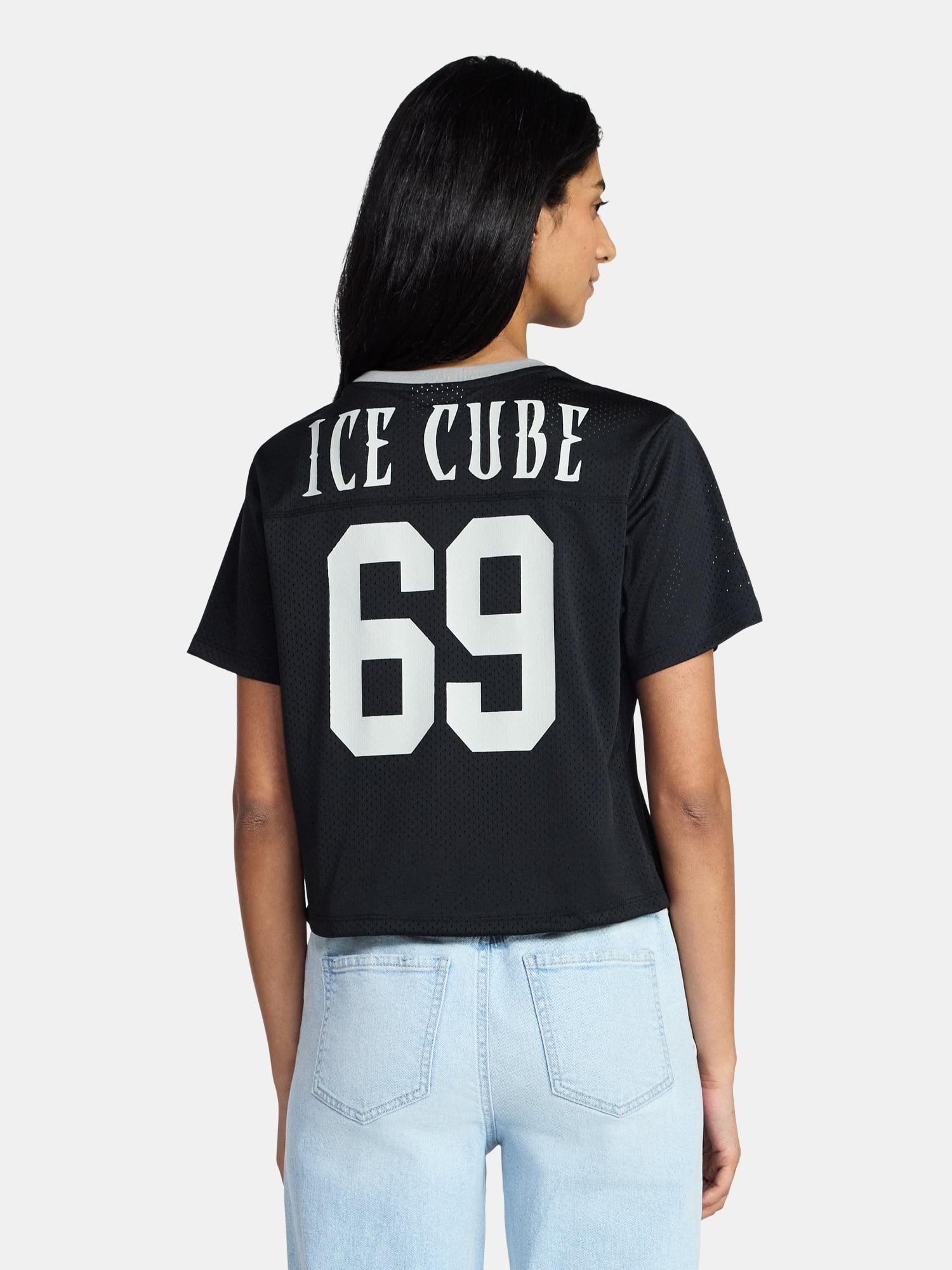 Ice Cube Women's Graphic Jersey with Short Sleeves, Sizes XXS-XXL