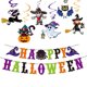 thumbnail image 1 of Adornos de madera para Halloween, diseño de gato negro, fantasma, calavera, Hulk, adorno colgante, 1 of 3
