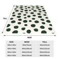 thumbnail image 3 of Bixox Fleece Blanket Abstract Green Polka Dot Pattern Super Soft Double-Sided Microfiber Flannel Blanket for Sofa, Bed, Couch,Suitable for All Seasons - 50"x40", 3 of 5