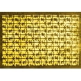 thumbnail image 1 of Ahgly Company Indoor Rectangle Abstract Yellow Contemporary Area Rugs, 2' x 4', 1 of 4