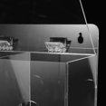 thumbnail image 2 of Mask Dispenser Acrylic Glove Holder Mask Storage Box Wall Mounted Gloves Dispenser Box (2-grid Compartment), 2 of 4