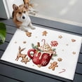 thumbnail image 3 of Christmas Entryway Rug 2'x3'&nbsp; Non Slip Front Door Mats, Xmas Deer Ice Cream Cookies Candy Pine Needles Entrance Rugs Indoor Outdoor Carpet, Washable Floor Mats Small Area Rug for Bedroom Kitchen, 3 of 8