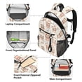 thumbnail image 5 of JIALIOU 14" Laptop Backpack Waterproof Airline Approved Stylish Casual Daypack for Travel Business College Work, Cute Teddy Bear in Pots, 5 of 8