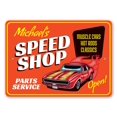 thumbnail image 2 of Parts and Service Speed Shop Novelty Sign, Metal Wall Decor - 10x14 inches, 2 of 4