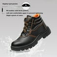 thumbnail image 2 of Waterproof Steel Toe Cap Boots High top Safety Trainers Industrial Construction Shoes Lightweight Breathable Non-slip EU 35-47 Black, 2 of 6