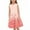 Pink, variant on Riecok Sequin Print Summer Sleeveless Round Neck Dress for Girls Tween Big Kids (3-14 Years) Waist-Cinching Cute Clothing Pink 9 Years