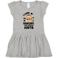 thumbnail image 3 of Inktastic Monkey I Love Hanging out with My Auntie Girls Toddler Dress, 3 of 5