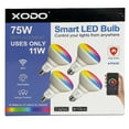 thumbnail image 2 of XODO Smart Home LED Flood Light Bulbs 4-Pack - Wi-Fi, Dimmable, Color Changing Smart Light Bulbs, 2 of 5