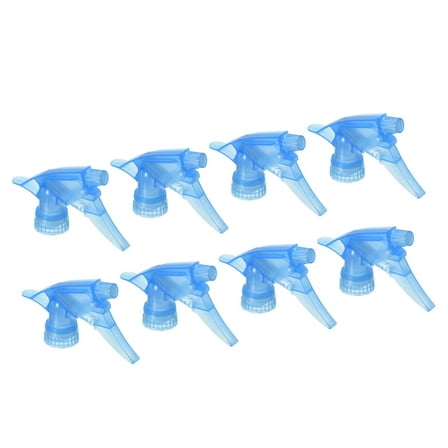 Uxcell Plastic Spray Bottle Nozzles Adjustable Water Sprayer Replacement, Blue 8 Pack