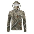 thumbnail image 6 of Qgtaibl UPF 50+ Long Sleeve Sun Shirt for Men S Quick Dry Fishing Hoodies with Integrated Face Mask Lightweight UV Protection Hiking Tee Tops (001 Camouflage), 6 of 9