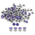 thumbnail image 1 of Unique Bargains 100 Sets Leather Rivets 8mm Double Cap Rivets 8.5mm Height Studs Purple, 1 of 5
