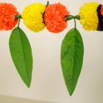 thumbnail image 3 of 3Ft Mango Leaves Thoran Marigold - Door Hanging Marigold Toran - Mango Toran Leaves Decorations Pooja, Bandhanwar, Diwali, Decorations for Door, Mantle, Indian Thoranam Decorations Events, (Pack of 1), 3 of 4