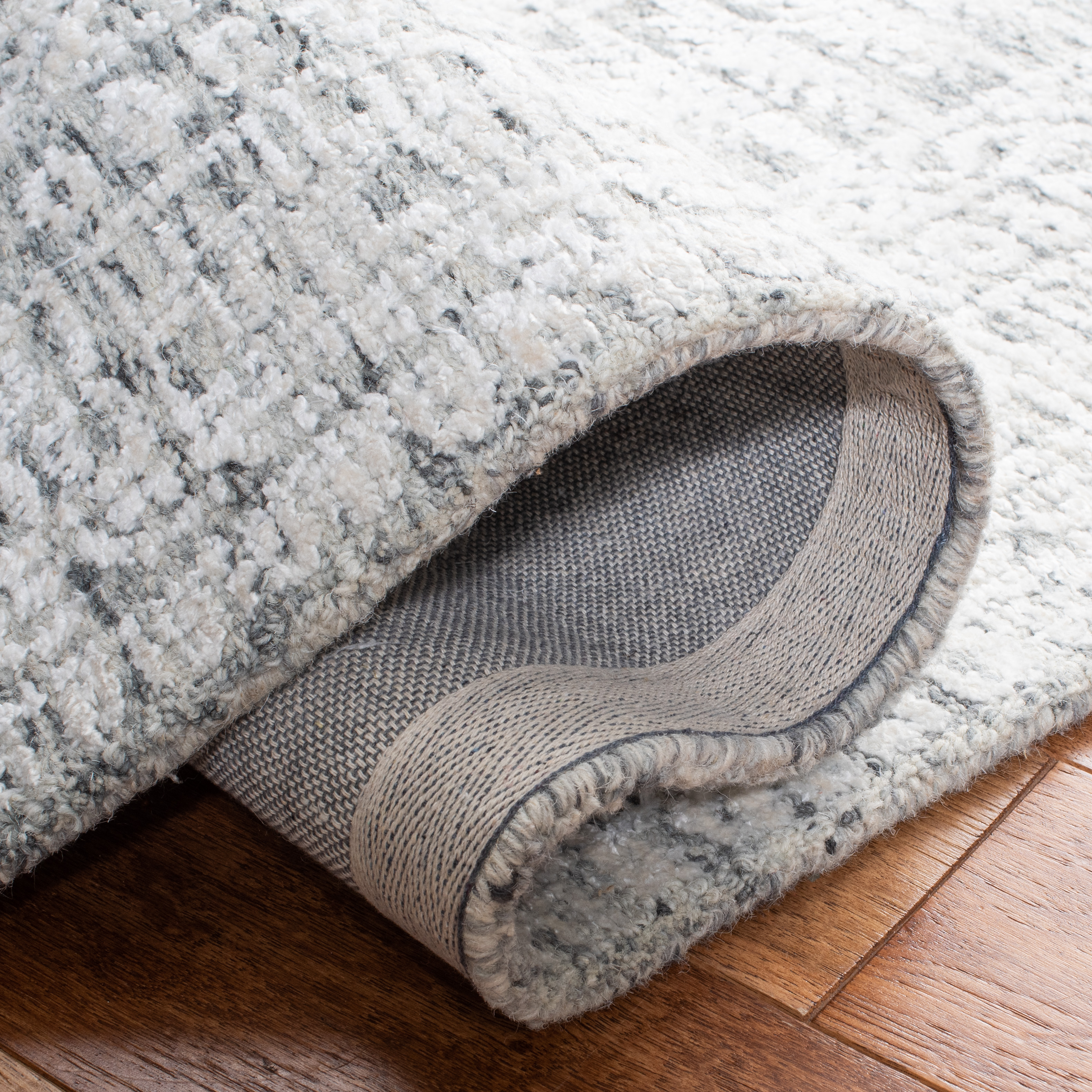 SAFAVIEH Glamour Rothesay Geometric Area Rug, Charcoal/Ivory, 9' x 12'