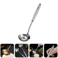 thumbnail image 2 of Stainless Steel Oil Filter Spoon Cooking Strainer Colander Hot Pot Soup Ladle, 2 of 3