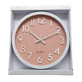thumbnail image 2 of HORLOGE MURALE EN PLASTIQUE CADRAN ROSE 10 ", 2 of 6