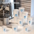 thumbnail image 7 of Fit Meal Prep [1000 Pack] 4 oz Disposable White Paper Cups - On the Go Hot and Cold Beverage All-Purpose Sampling Portion Cup for Coffee, Espresso, Cortado, Water, Tea and Juice, Food Grade Safe, 7 of 7