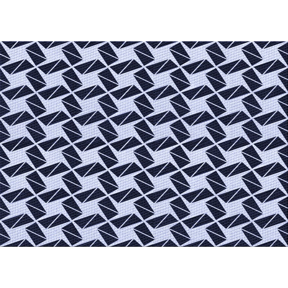 Ahgly Company Indoor Rectangle Patterned Night Blue Area Rugs, 7' x 9'
