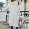 thumbnail image 5 of Viikei Sweaters for Women Clearance Sweater Coats for Plus Size Long Solid Knitted Cardigan Sweater Coat with Pockets, 5 of 9