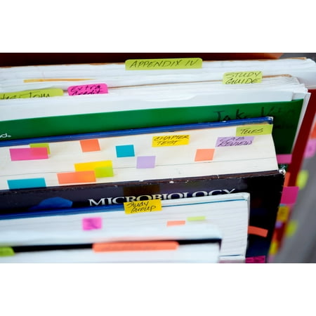 Post-it® Page Markers, Assorted Colors , .5 in. x 1.875 in., 100 Sheets/Pad, 5 Pads/Pack
