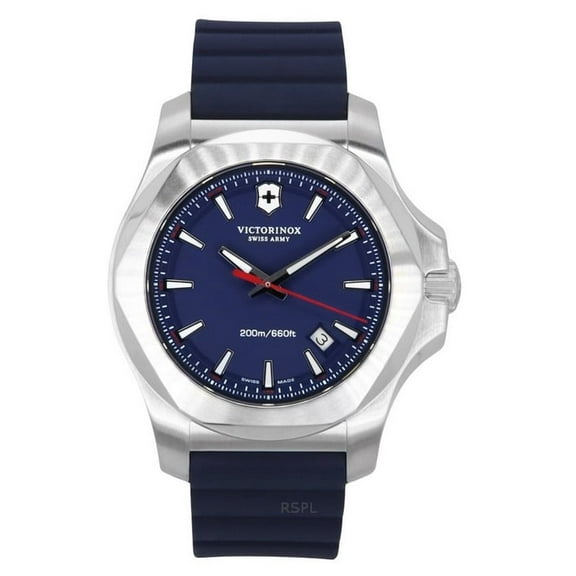 Victorinox Swiss Army INOX Blue Dial Blue Rubber Men's Watch 241688.1