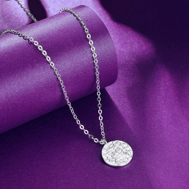Fettero 14K Gold Plated Silver Dainty Minimalist Pendant Chain