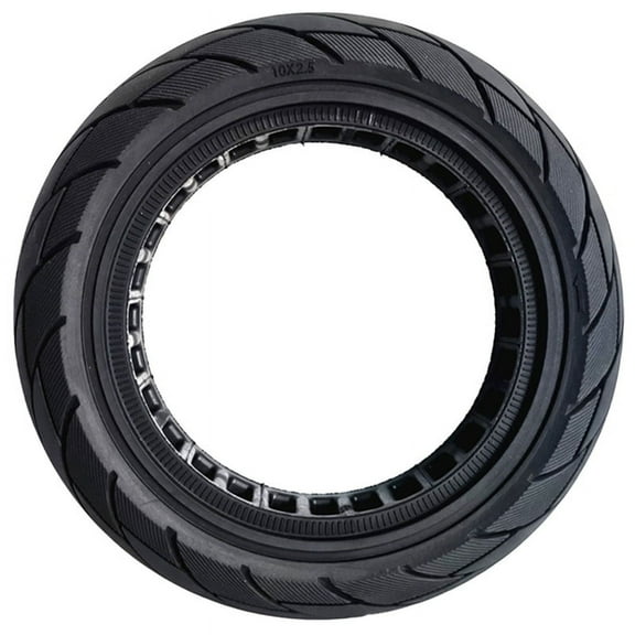 10X2.50-6.5 Hollow Solid Tire MAX G30 Electric Scooter 60/70-6.5 Honeycomb Black 1100G